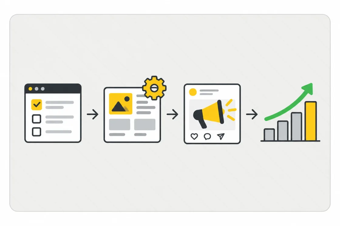 How it works: choose a plan, we build it, we promote it, and your business grows
