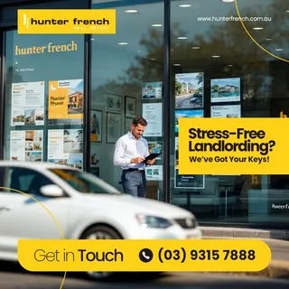 Social media post we designed for Hunter French