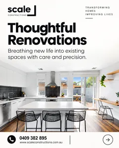 Social media post we designed for Scale Constructions