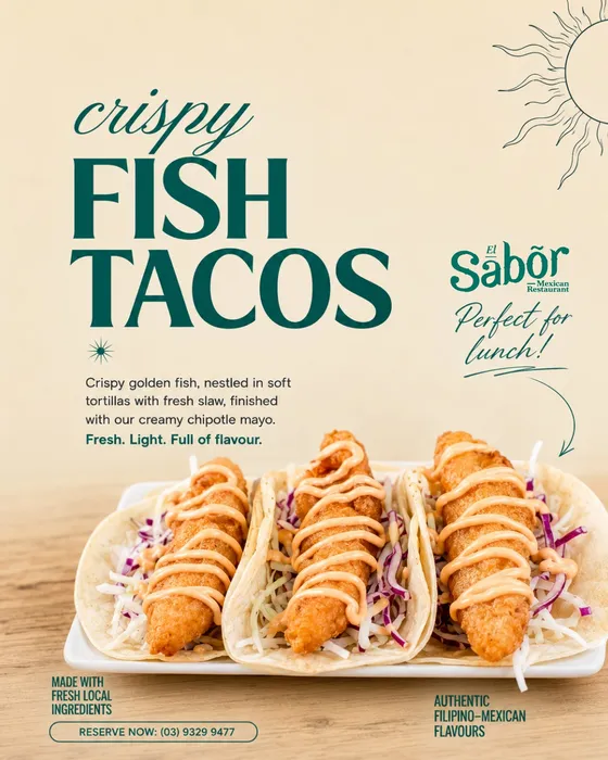 El Sabor social post