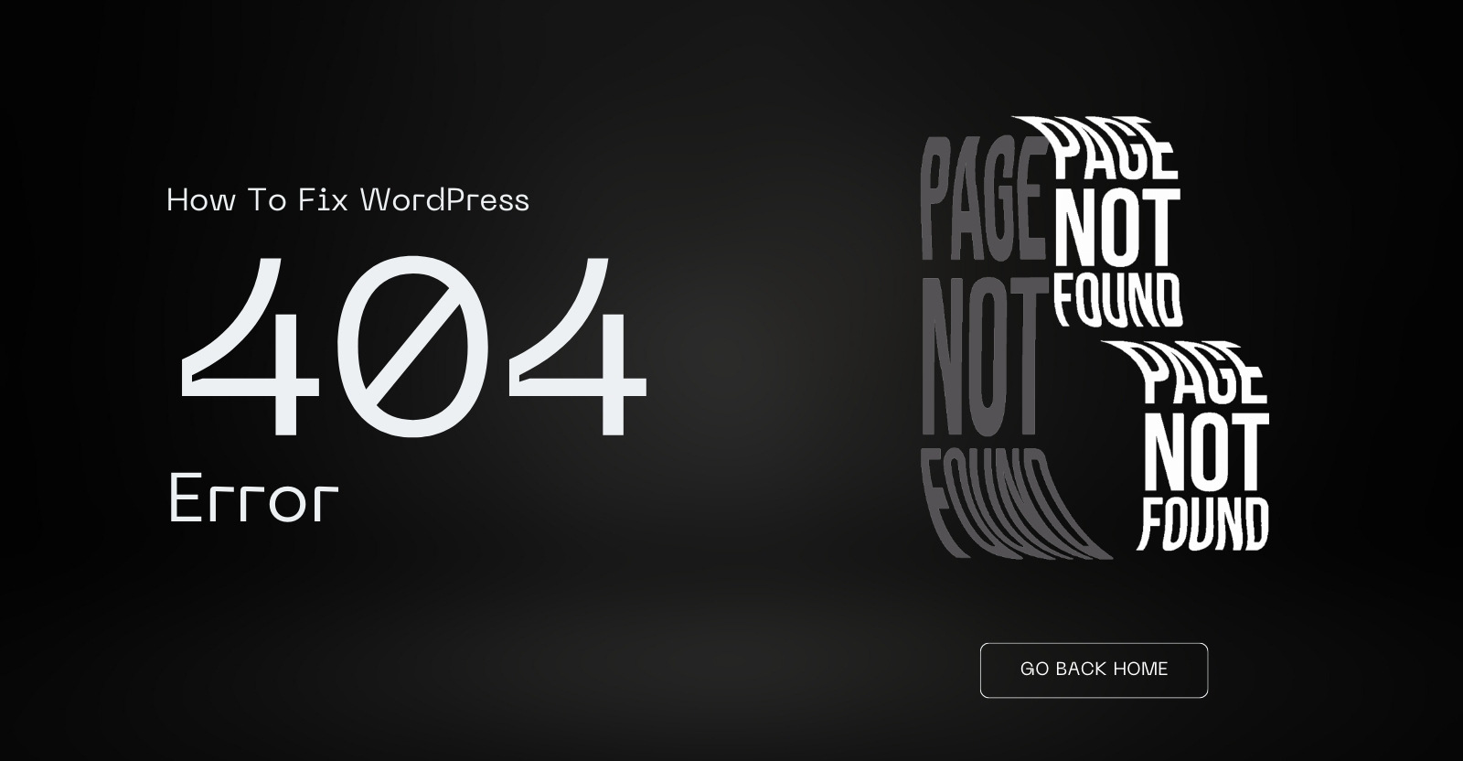 WordPress 404 page not found error