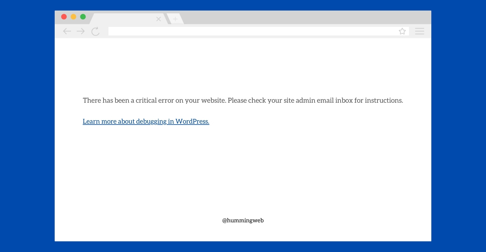 White screen of death error on WordPress CMS