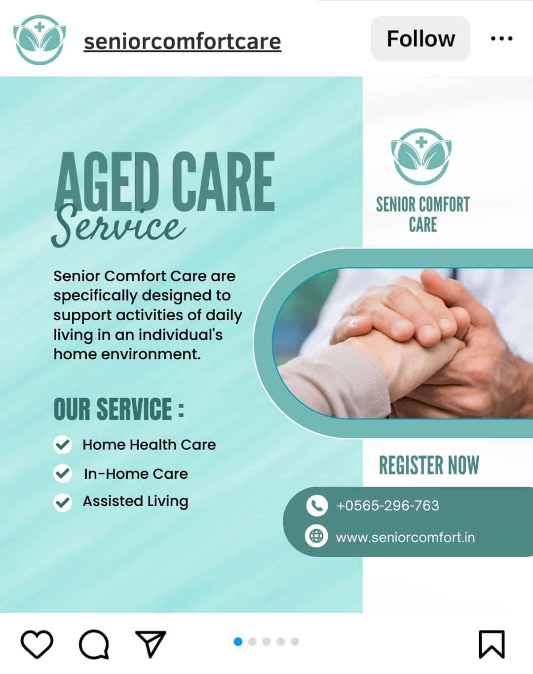 aged care social media package