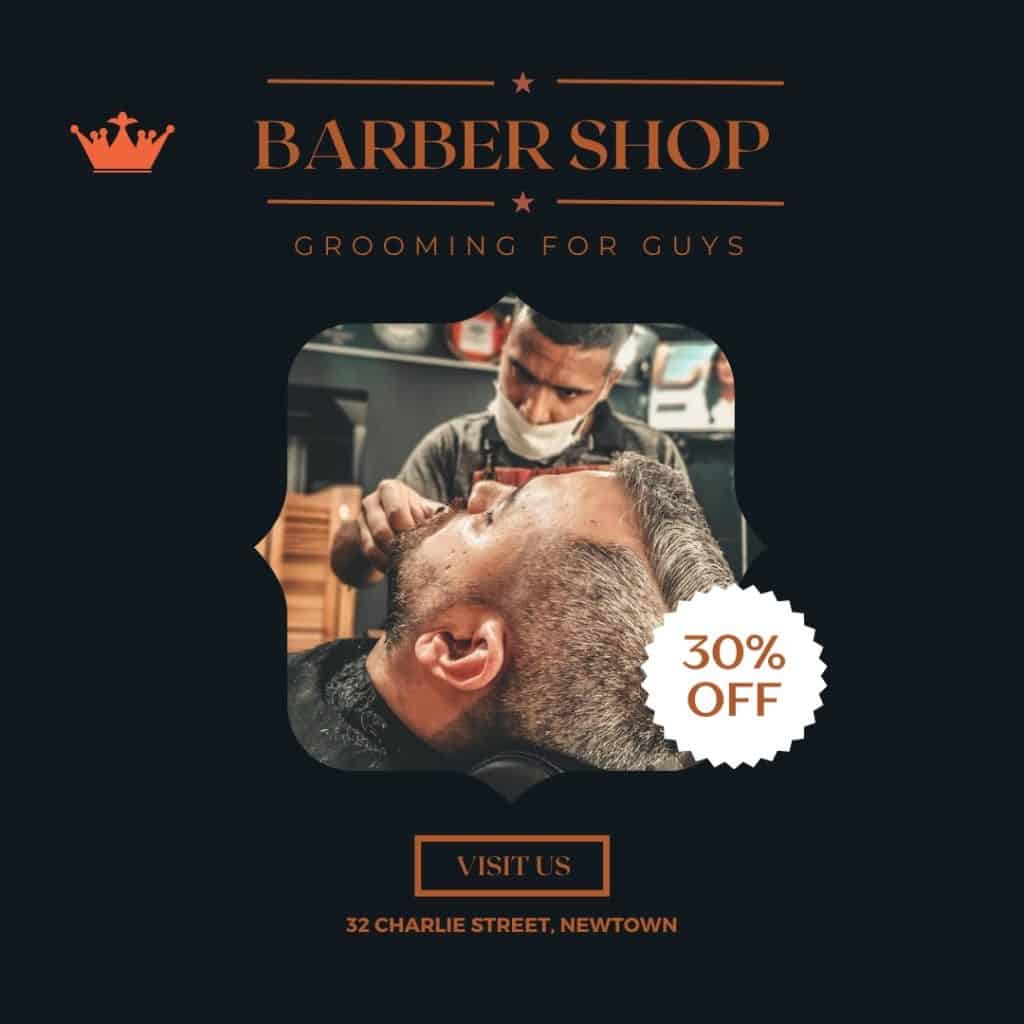 barber shop post design