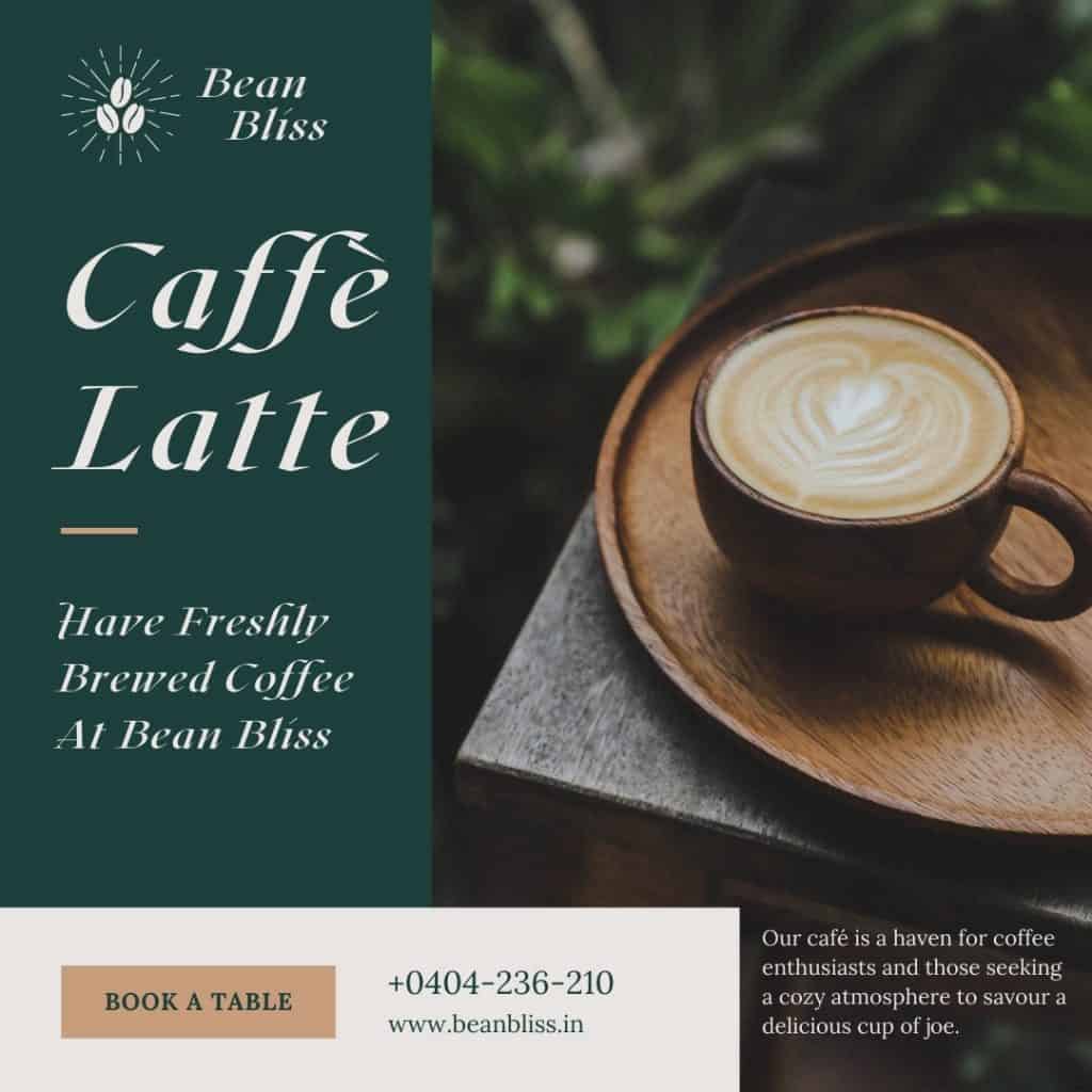 social media design for cafe