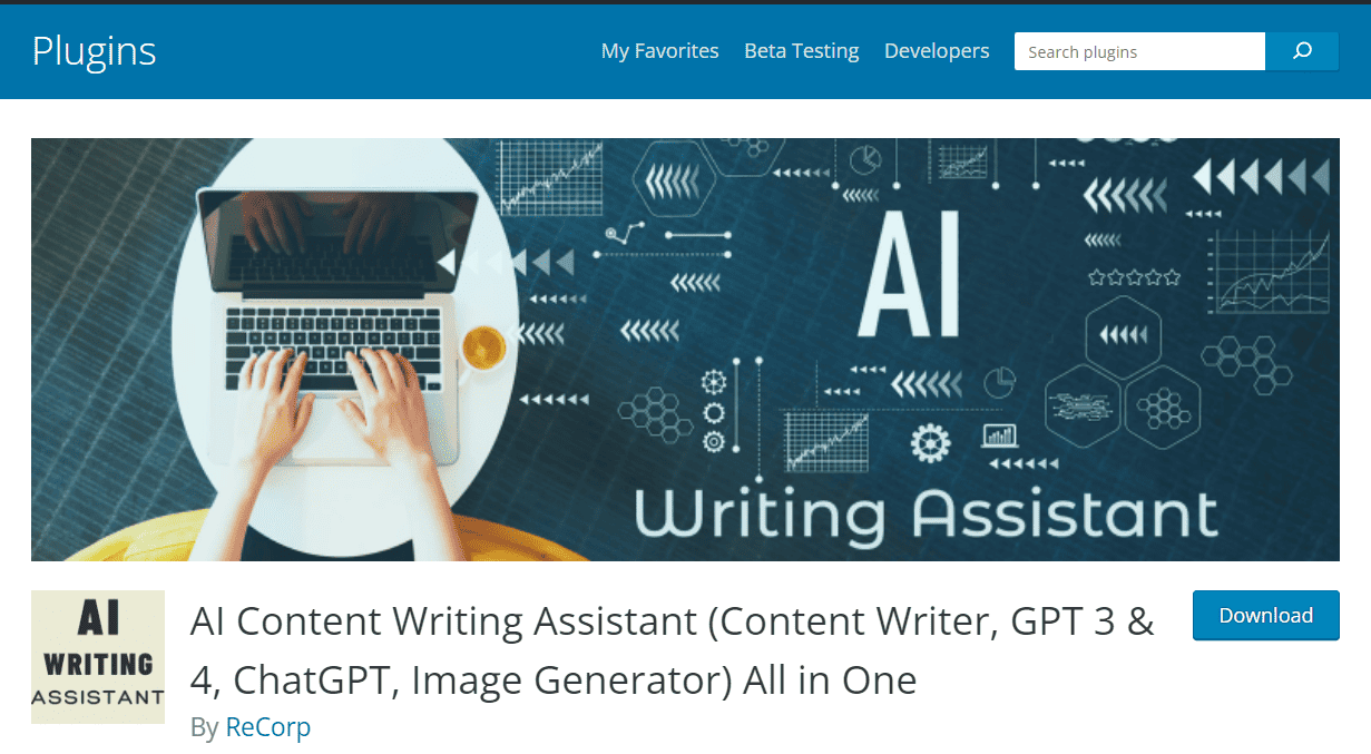 AI content writing assistant