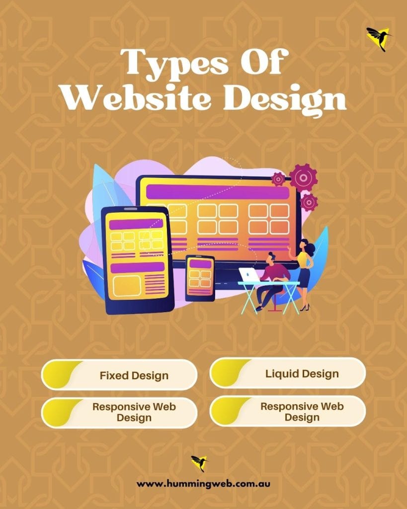 types of website design