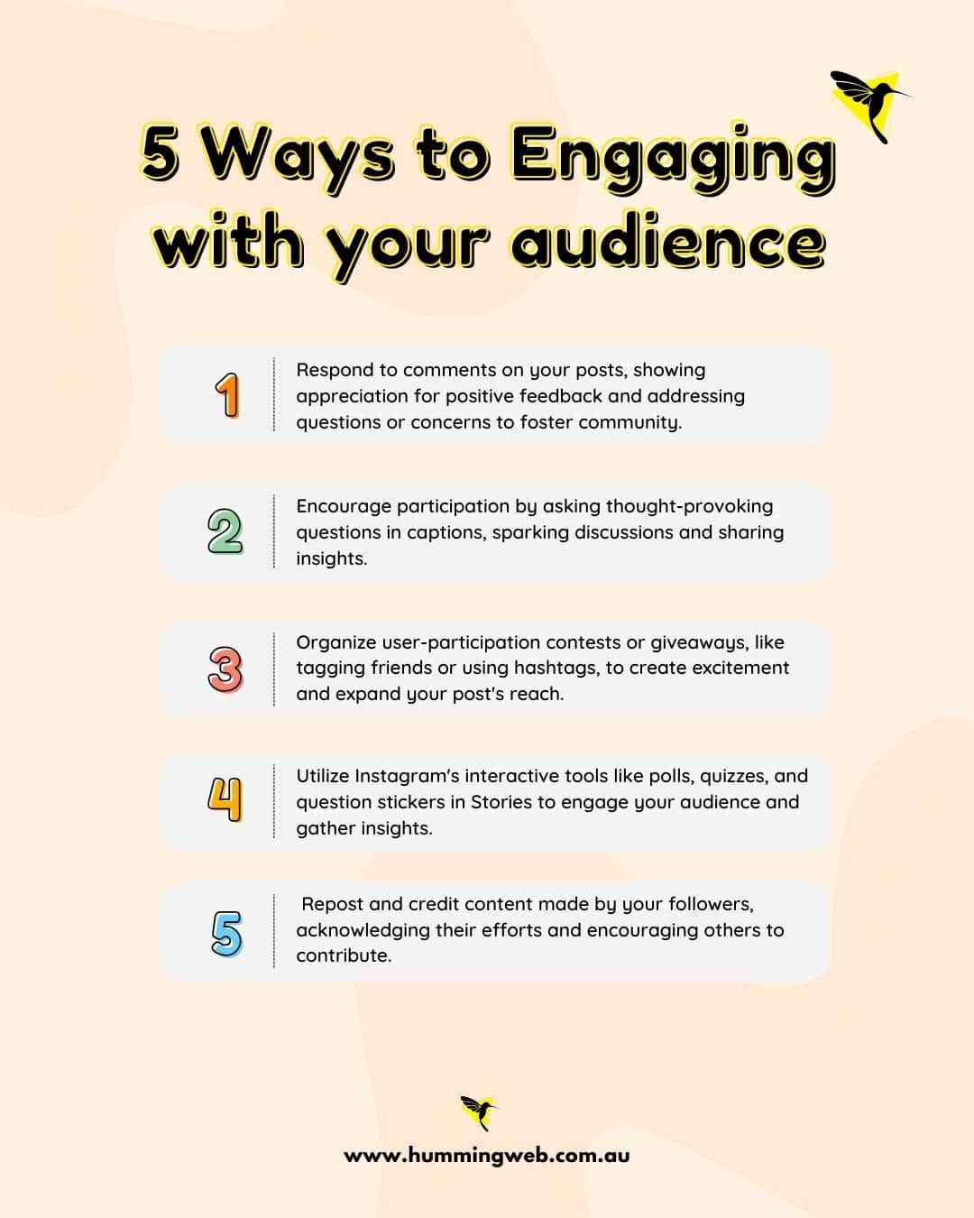 tips on engaging with audience 