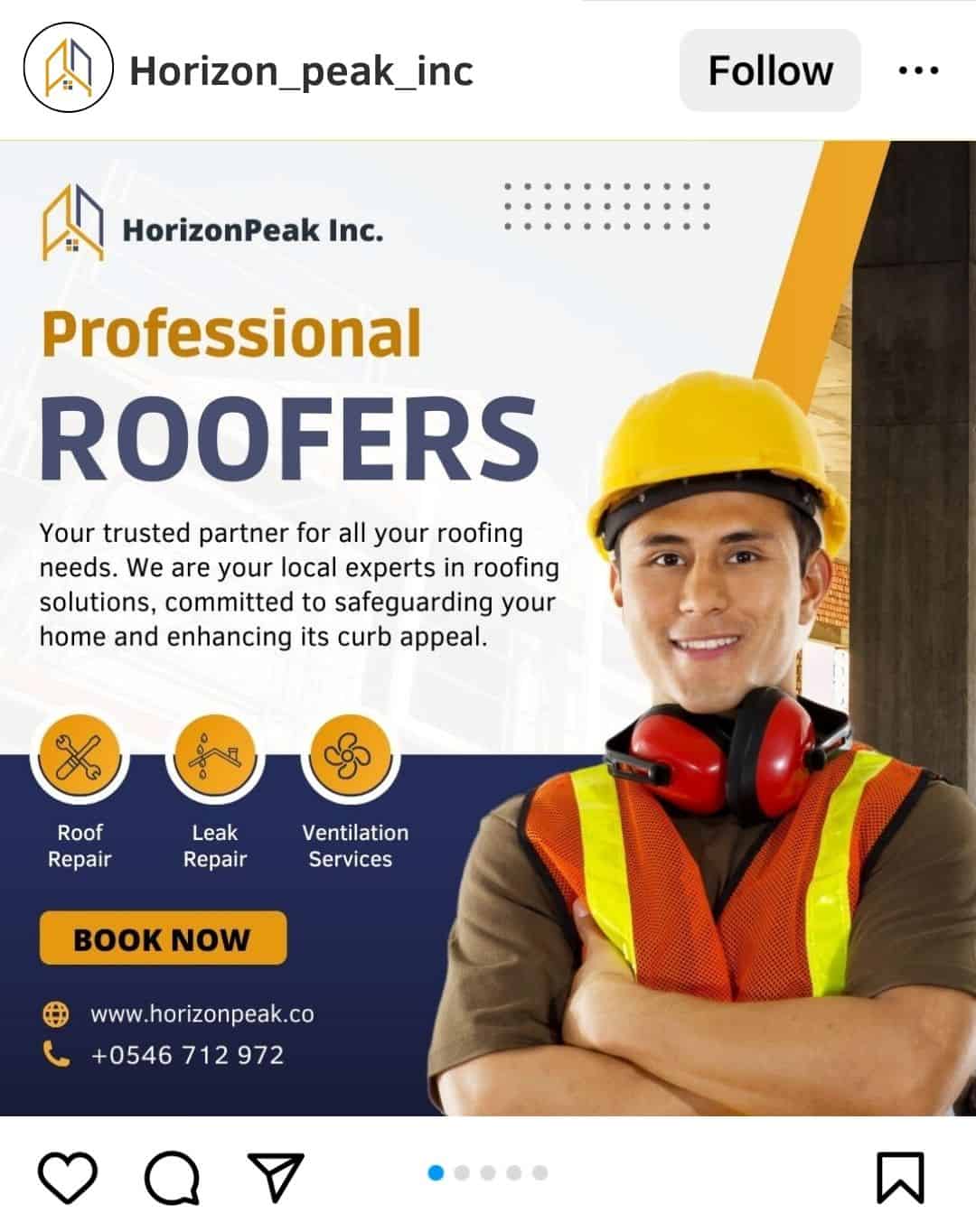 Professional Roofers Social Media Featured