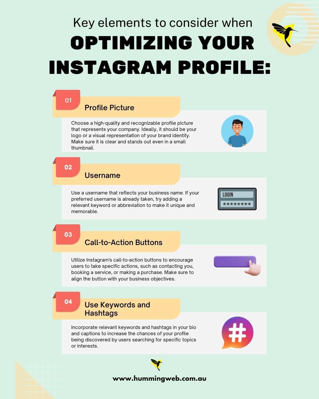 optimizing Instagram profile