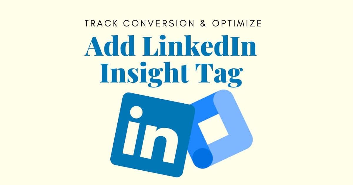 how to add linkedin insight tag with gtm