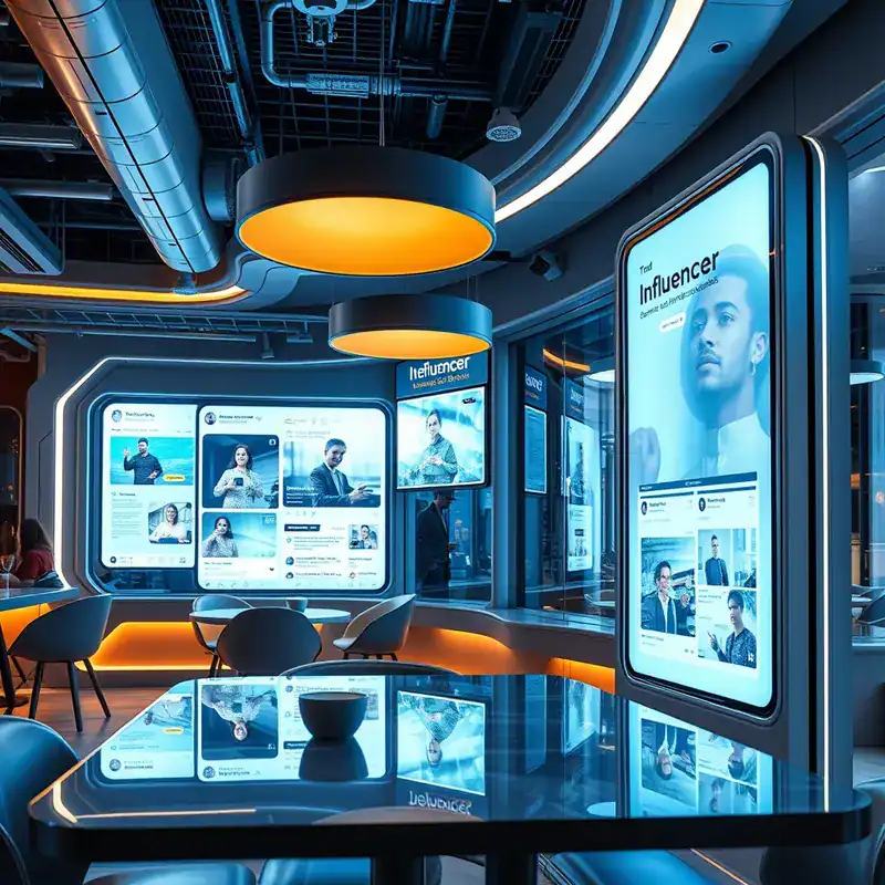 Cafe owner analyzing customer profiles to understand target audience.